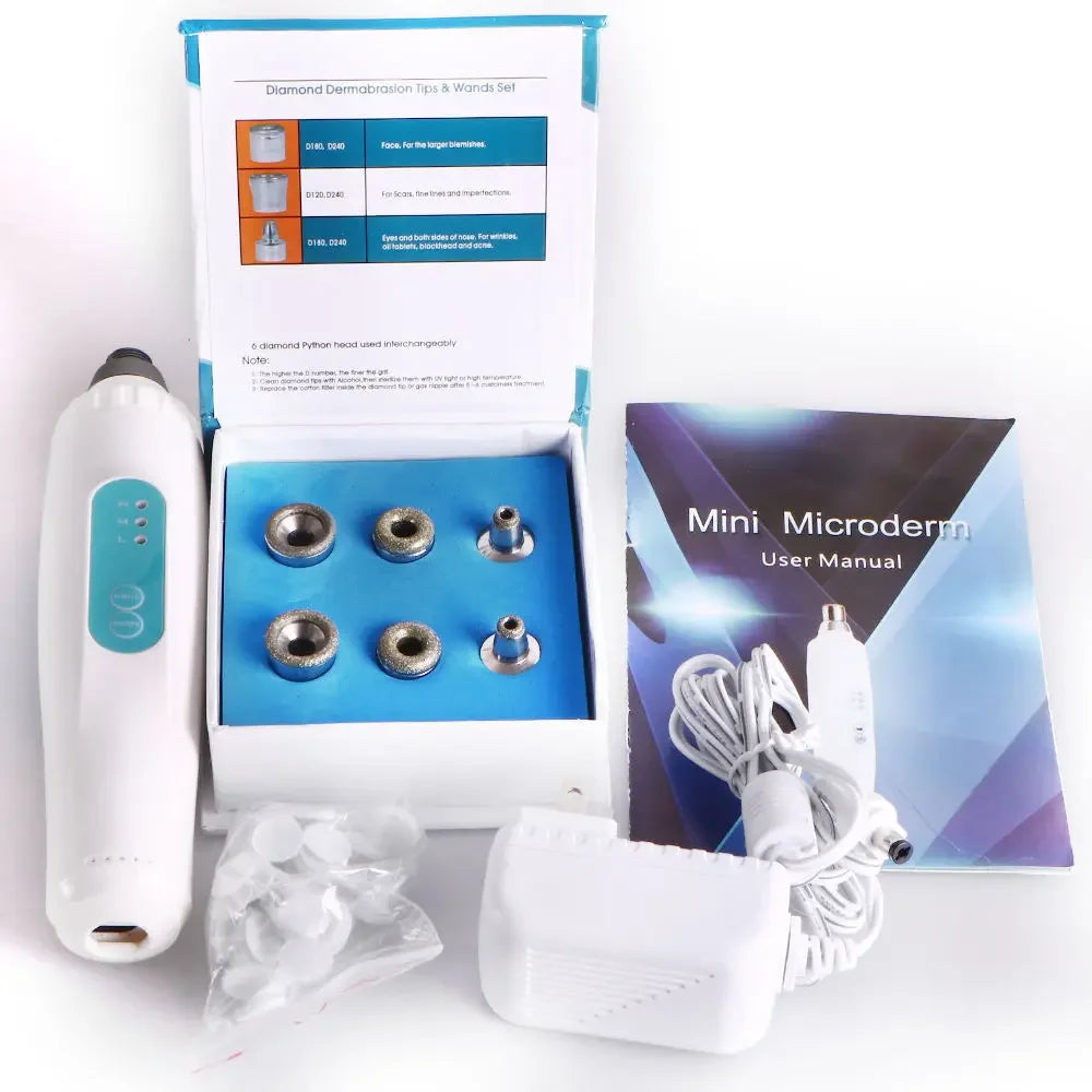 Mini Portable Diamond Dermabrasion Microdermabrasion Facial Care Tool Salon Exfoliation Beauty Machine