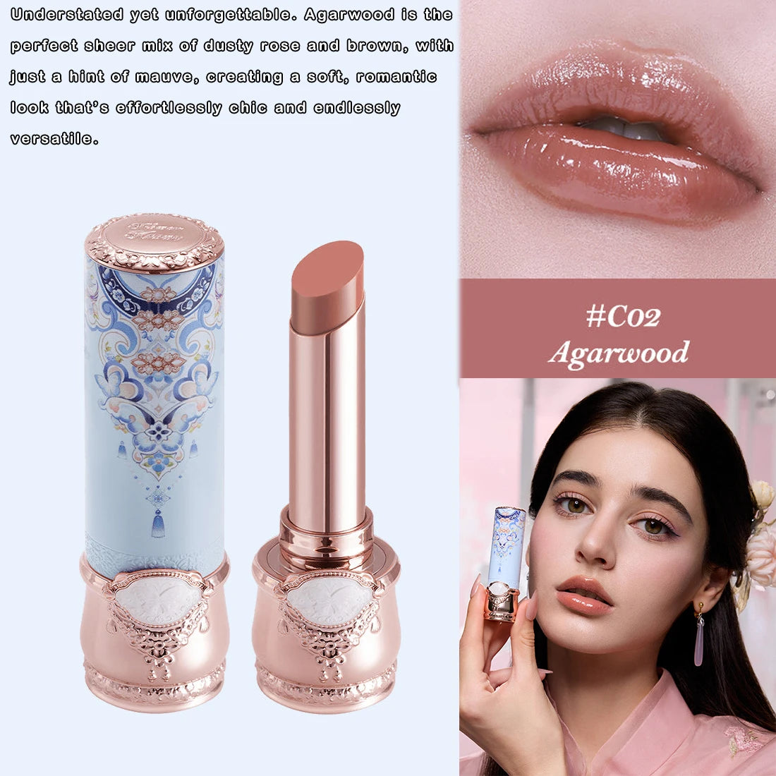 Flower Knows Little Angel Collection Lipstick Velvet Matte Waterproof Long Lasting Lip Gloss Makeup Moisturizing Soft Texture