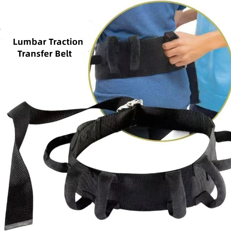 Transfer Belt Moving Waist Strap Paralyzed Disabled Elderly Body Lifting Gait Belt with Handles Walking Rehabilitation Trainer