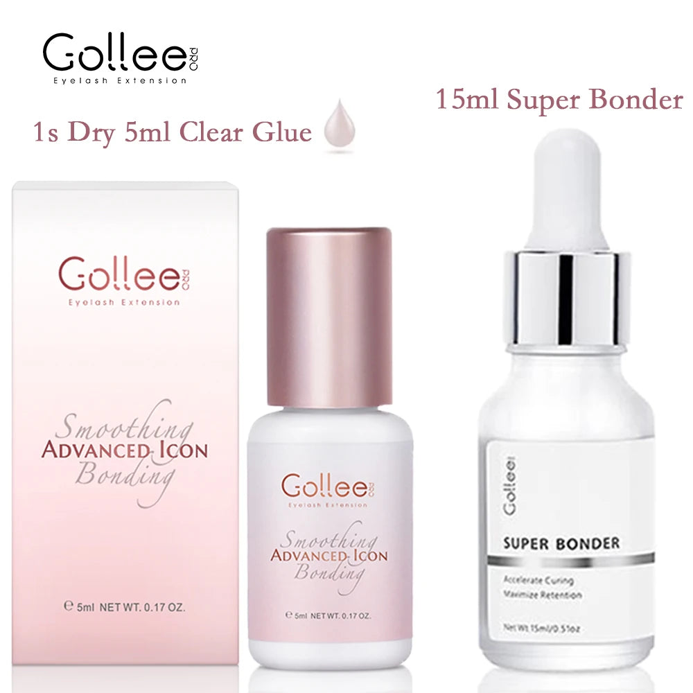 Gollee Jelly powder glue Eyelash Glue 1s Fast drying for Salon Artist eyelash extension Glue Waterproof Professional supplies