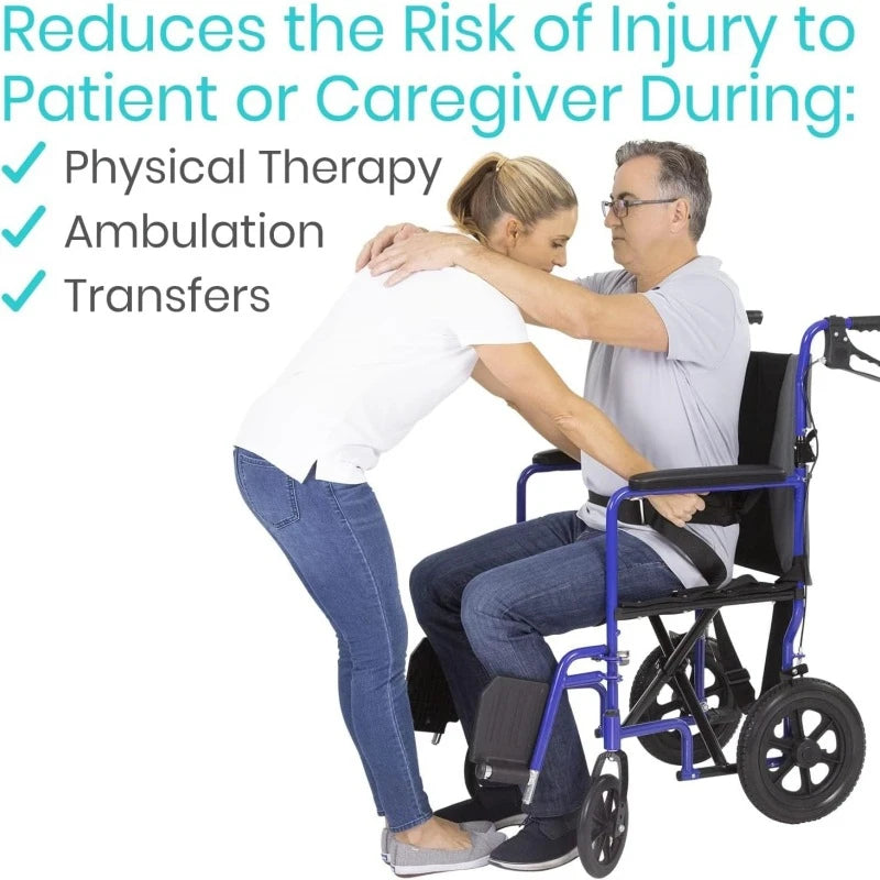 Transfer Belt Moving Waist Strap Paralyzed Disabled Elderly Body Lifting Gait Belt with Handles Walking Rehabilitation Trainer