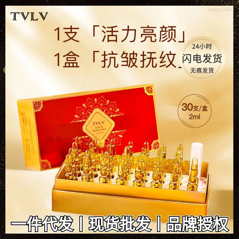 30 Pieces Face Essence Set Moisturizing and Firming Night Staying Ampoule Essence Set Brighten Skin Tone Anti aging serum set