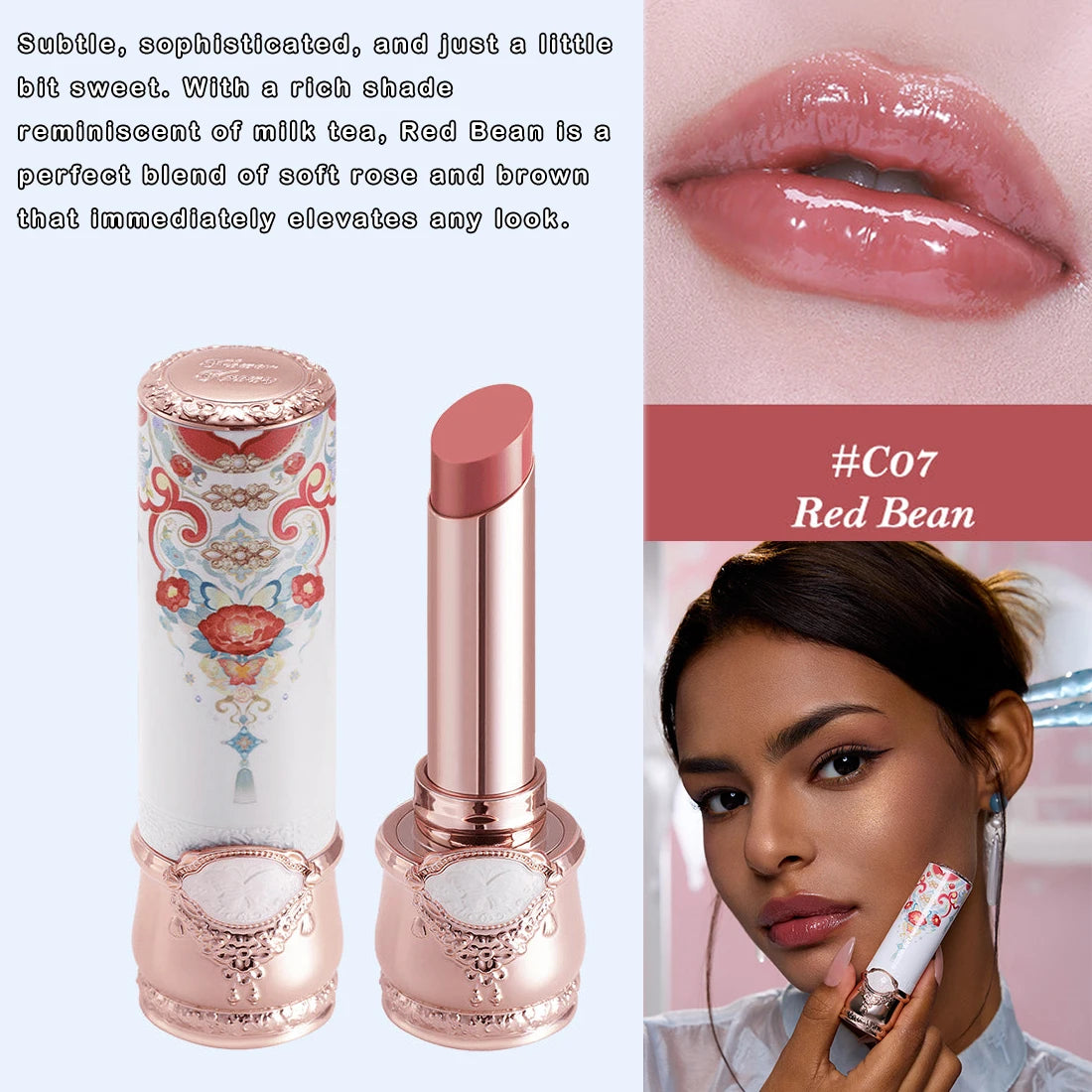 Flower Knows Little Angel Collection Lipstick Velvet Matte Waterproof Long Lasting Lip Gloss Makeup Moisturizing Soft Texture