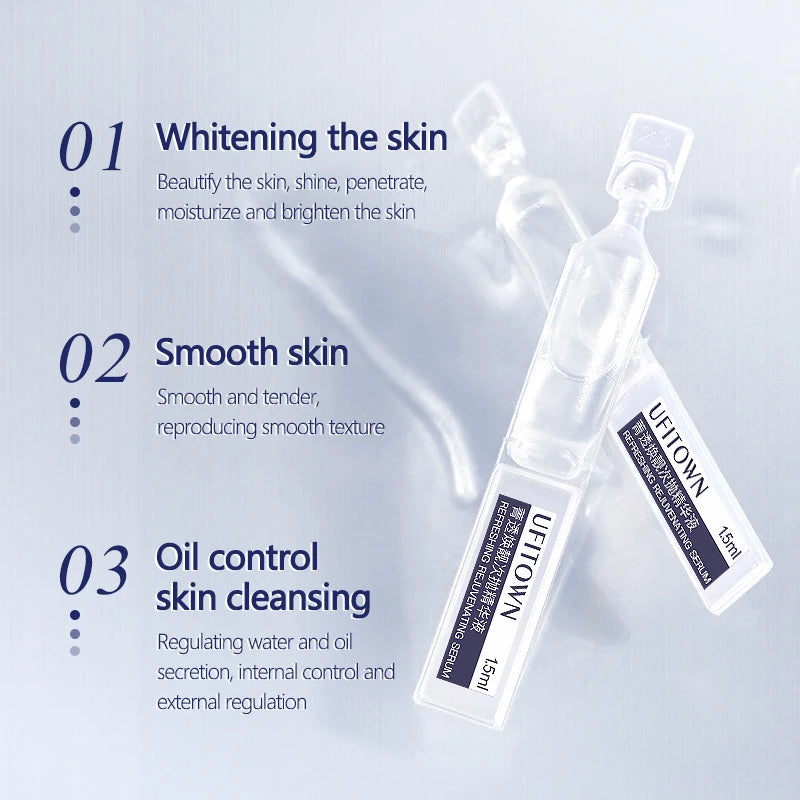 Arbutin Niacinamide Whitening Face Serum Remove Dark Spots Melanin Brighten Shrink Pores  Moisturizing Fade Fine Lines 30Pcs/set