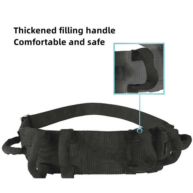 Transfer Belt Moving Waist Strap Paralyzed Disabled Elderly Body Lifting Gait Belt with Handles Walking Rehabilitation Trainer
