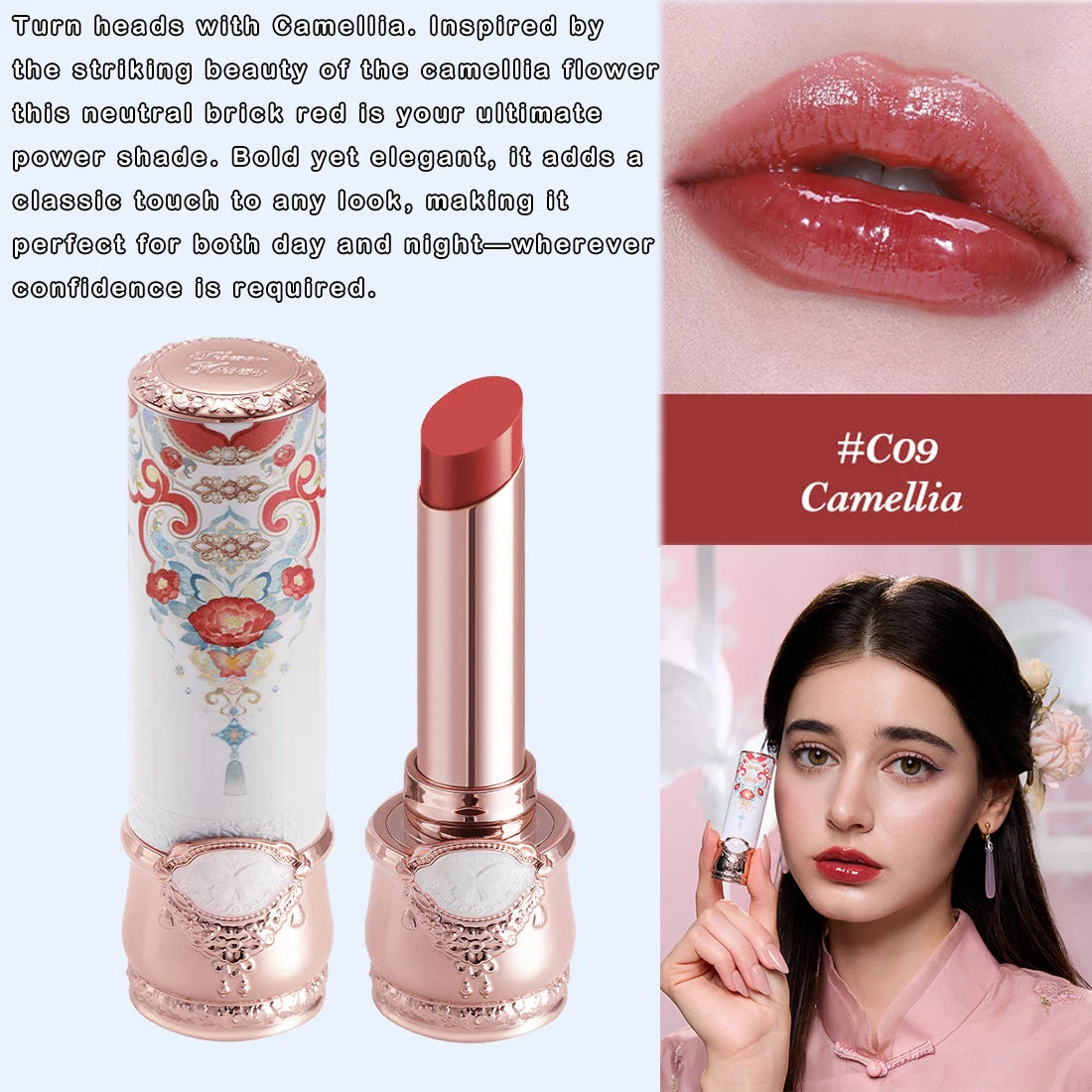 Flower Knows Little Angel Collection Lipstick Velvet Matte Waterproof Long Lasting Lip Gloss Makeup Moisturizing Soft Texture