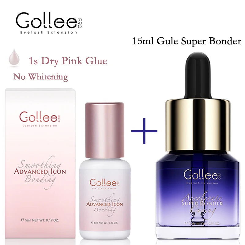 Gollee Jelly powder glue Eyelash Glue 1s Fast drying for Salon Artist eyelash extension Glue Waterproof Professional supplies
