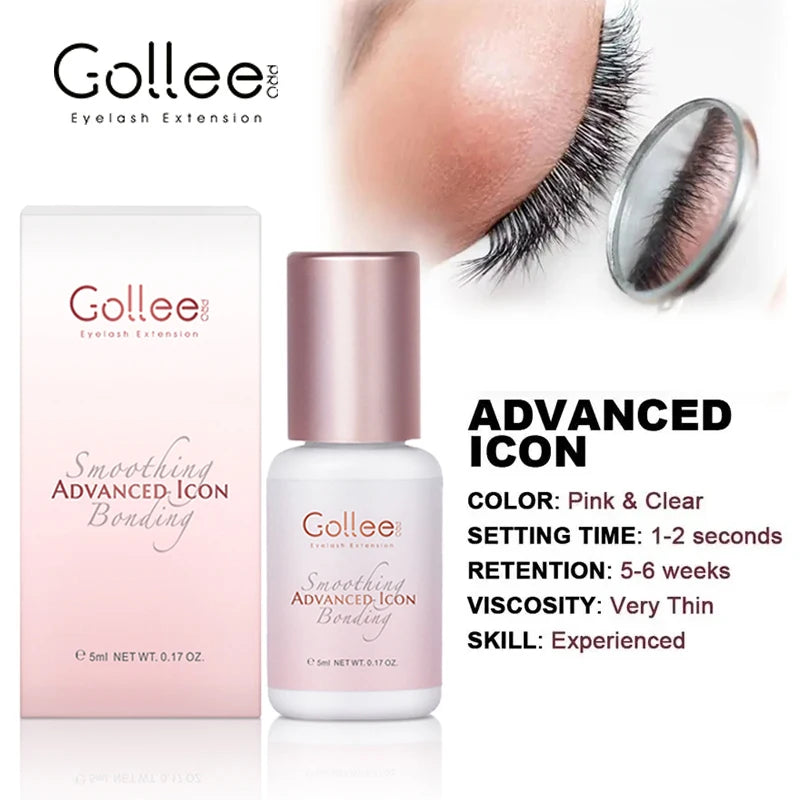 Gollee Jelly powder glue Eyelash Glue 1s Fast drying for Salon Artist eyelash extension Glue Waterproof Professional supplies