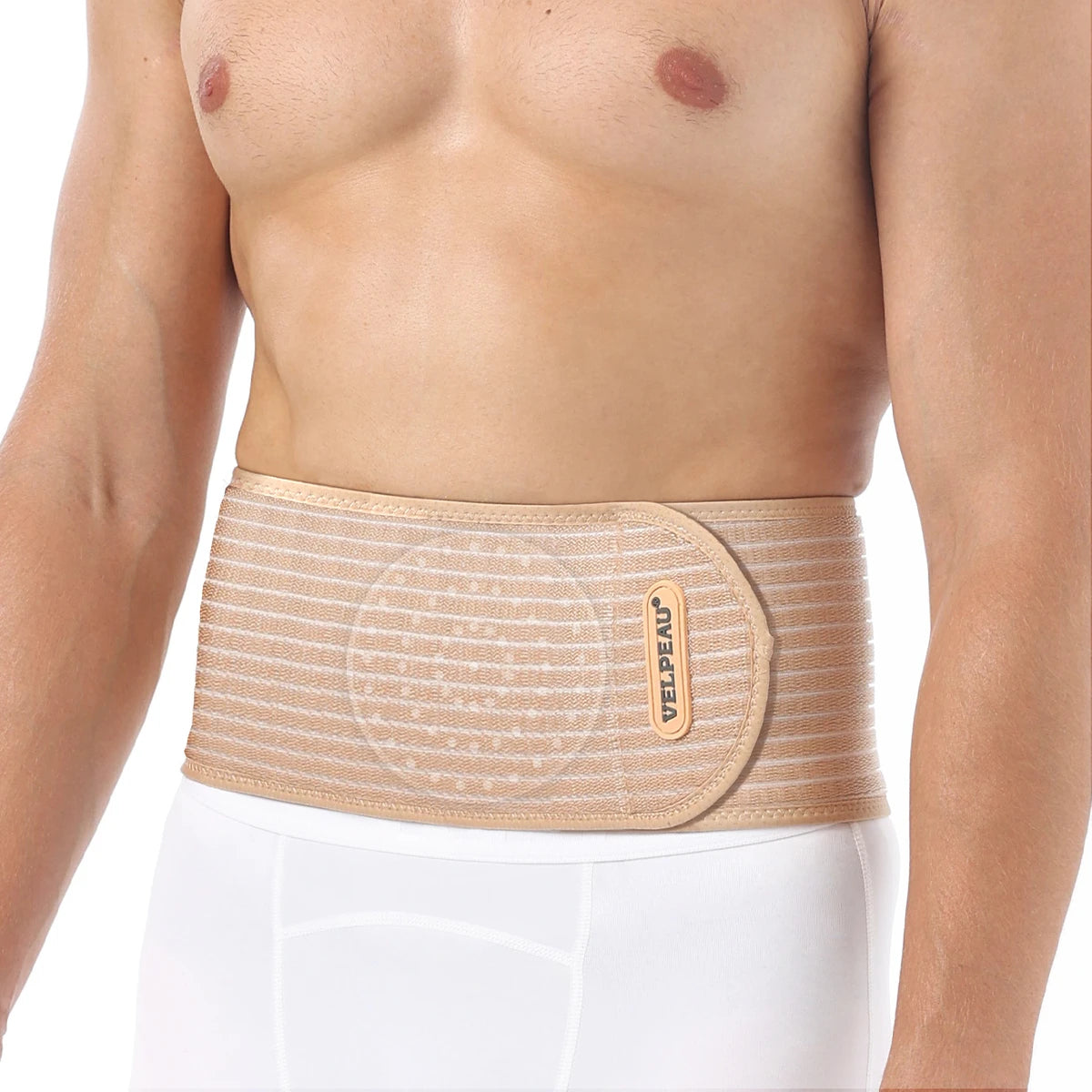 VELPEAU Umbilical Hernia Belt for Epigastric Incisional and Belly Button Hernia Navel Abdominal Binder Adjustable and Non-Slip