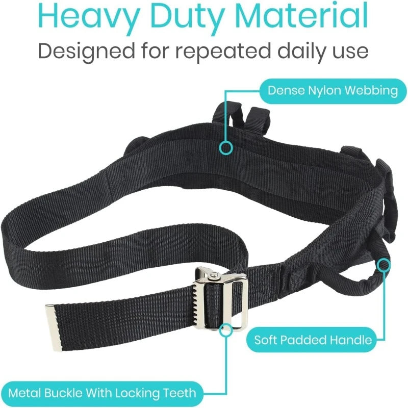 Transfer Belt Moving Waist Strap Paralyzed Disabled Elderly Body Lifting Gait Belt with Handles Walking Rehabilitation Trainer