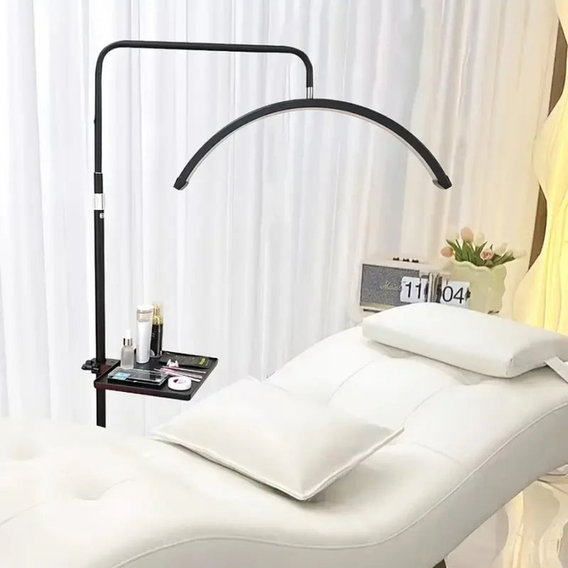 Universal Eyelash Stand Tray Adjustable Stand Half Moon Light Clamp-On Tray Holder for Eyelash Extension Beauty Accessories