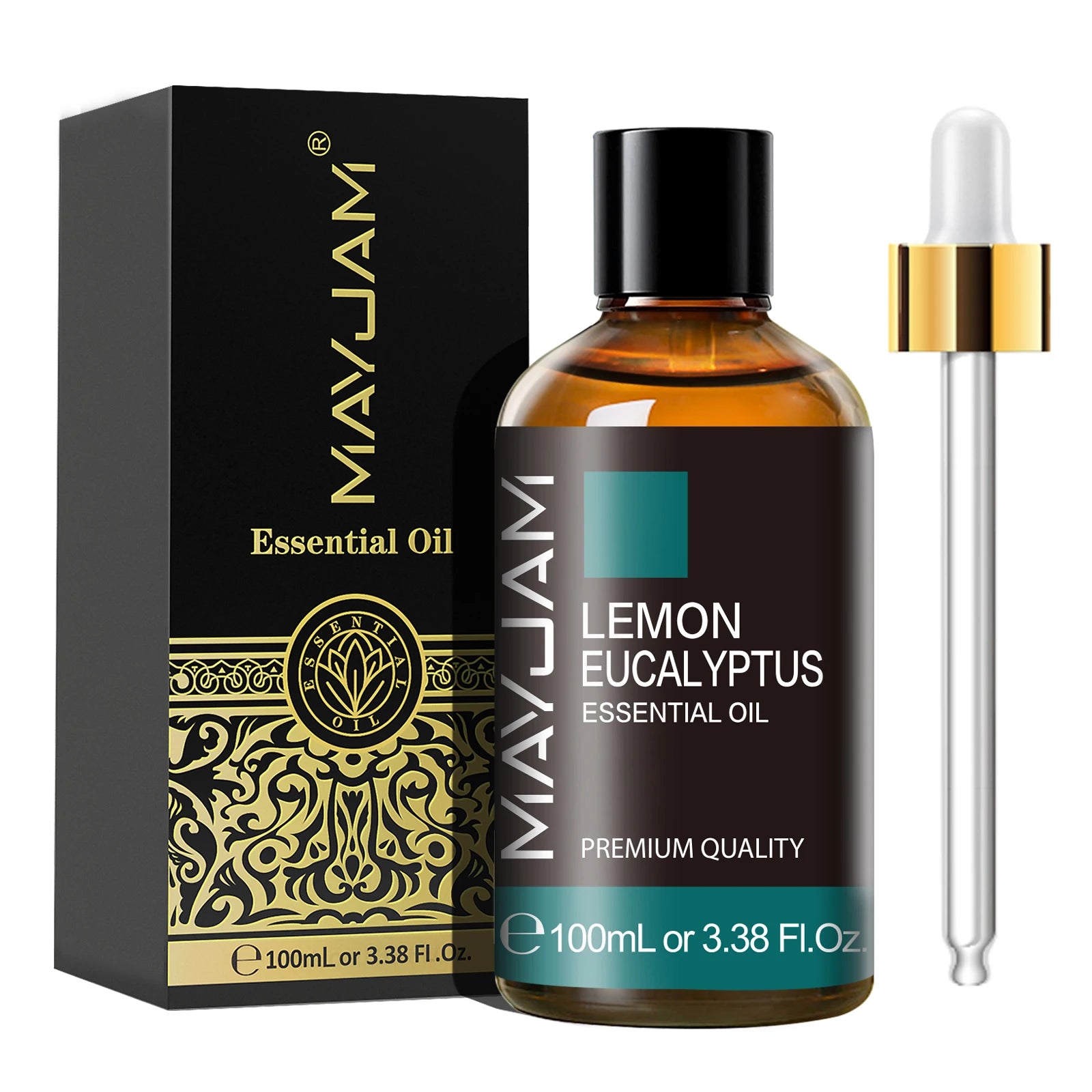 MAYJAM 100ml with Dropper Aromatic Essential Oil for Humidifiers Diffuser Lemon Eucalyptus Fragrance