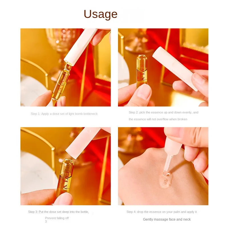 30 Pieces Face Essence Set Moisturizing and Firming Night Staying Ampoule Essence Set Brighten Skin Tone Anti aging serum set