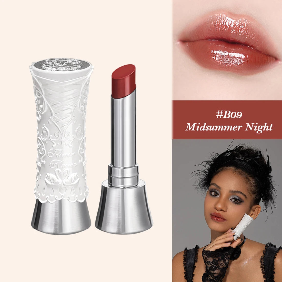 Flower Knows Little Angel Collection Lipstick Velvet Matte Waterproof Long Lasting Lip Gloss Makeup Moisturizing Soft Texture